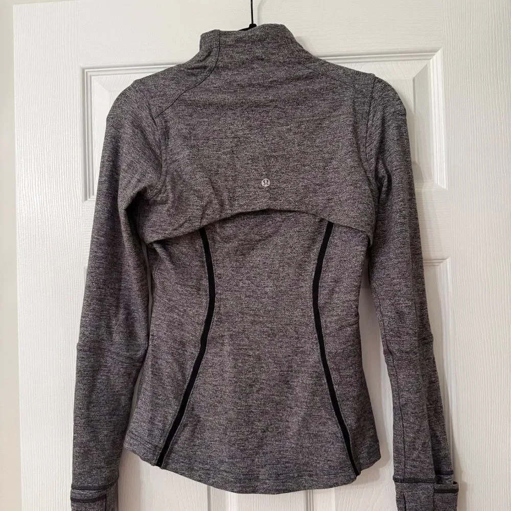 Lululemon Define Jacket Wing Mesh Heathered Black